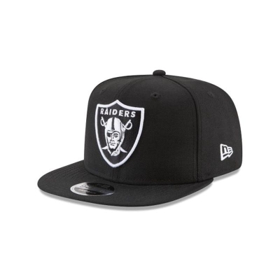 Black Las Vegas Raiders Hat - New Era NFL High Crown 9FIFTY Snapback Caps USA2548706